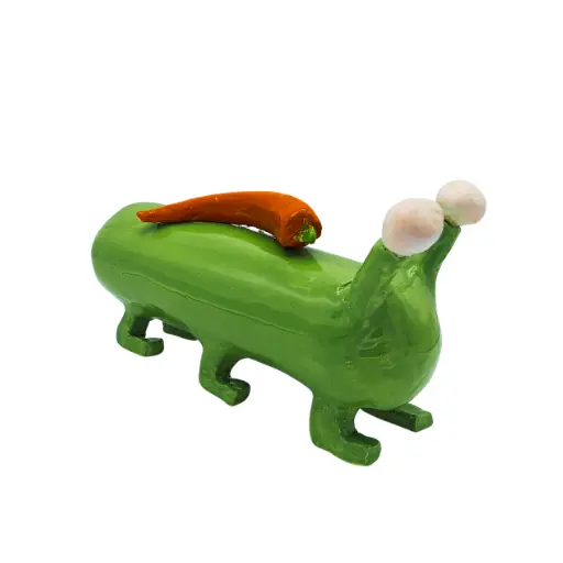 Duizendpoot (groen/oranje)
